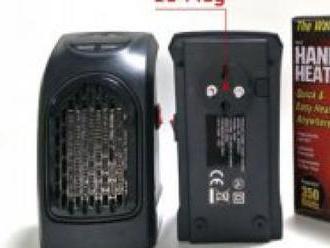 Prenosný ohrievač Handy Heaters LCD displejom a časovačom. Vysoká kapacita a rýchlosť vykurovania.