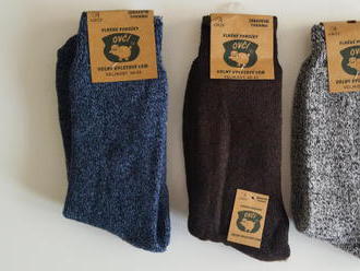 Hrejivé vlnené ponožky z prírodného ovčieho materiálu, v balení 3 páry.