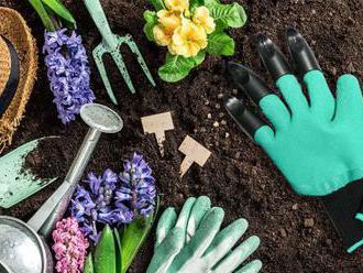Pevné záhradnícke rukavice so 4 pazúrmi, určené pre kopanie a hrabanie na záhrade.