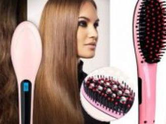 Digitálna antistatická keramická kefa so žehličkou na vlasy si poradí so všetkými typmi vlasov.