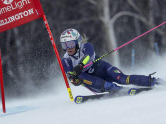 Vlhová v obrovskom slalome šiesta, vyhrala Bassinová