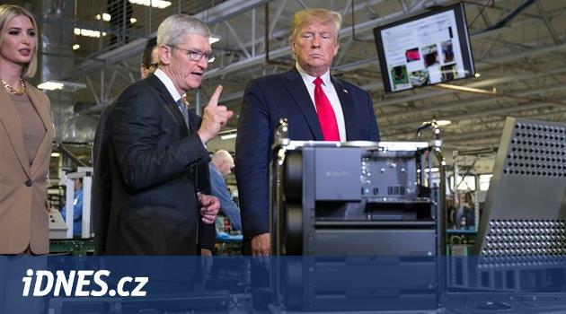 Apple možná získá celní úlevy na čínské součástky, naznačil Trump