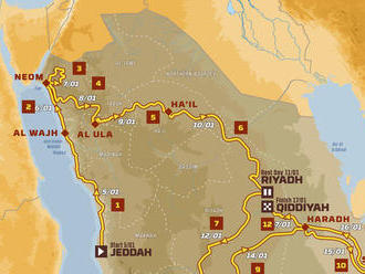 Predstavili trať Rely Dakar. Svitka a Jakeša čaká v Saudskej Arábii peklo