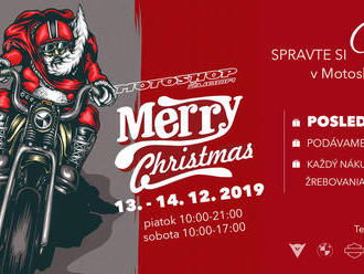 Vianočné nákupy, výborný PUNČ a súťaž o motorku na víkend v Motoshope Žubor už tento víkend!