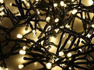 Žiarovky na vianočný stromček, 180 LED, 5 m - teplá biela.