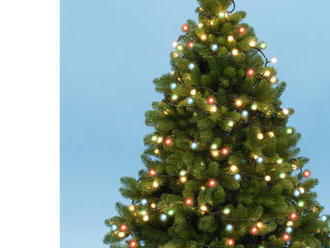 Vianočná dekoračná LED súprava okrúhlych žiaroviek - farebné stále svetlo.
