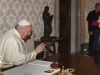 Pápež František prijal premiéra Petra Pellegriniho