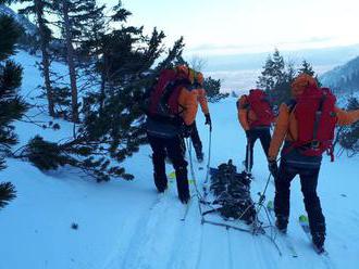 Pád lavíny v Nízkych Tatrách neprežil slovenský lyžiar
