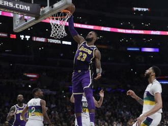 NBA: Los Angeles Lakers porazil New Orleans, James dal 33 bodov