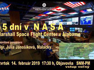 Prednáška: 5 dní v NASA - Marshall Space Flight Center v Alabame