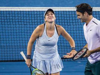 Slabosť pre Slovenky? Federera okúzlila mladá tenistka, pomáha jej na vrchol
