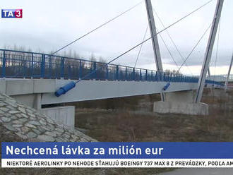 Lávka za milión eur je bez záujmu, niektorí využívajú mostík ako skratku