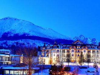 Luxusný Grand hotel Starý Smokovec v centre Vysokých Tatier s možnosťou turistiky.