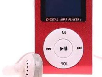 Mini MP3 prehrávač s OLED displejom, napájanie cez USB kábel.