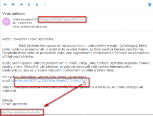 Virus nalezen – phishing varuje před phishingem