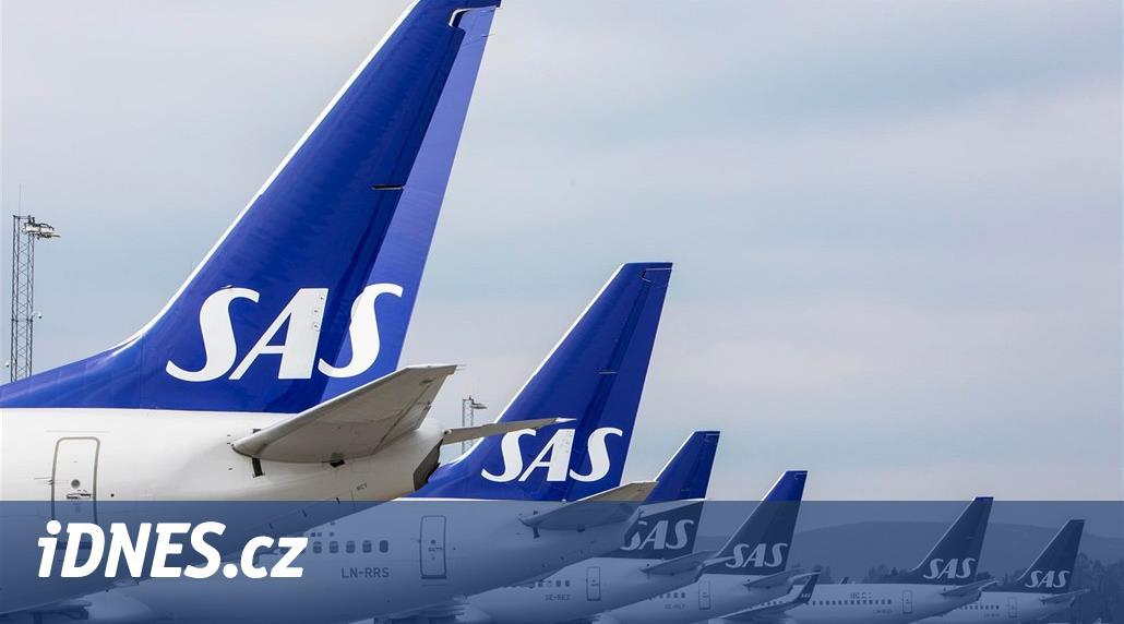 Masivní stávka pilotů SAS vyřadila stovky letů, včetně spojů do Prahy