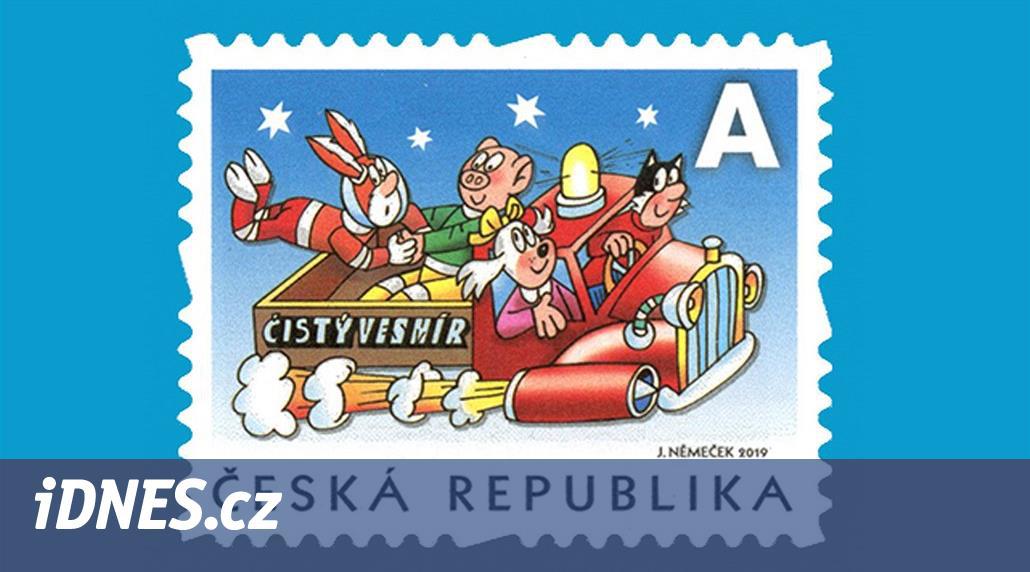 Komiks Čtyřlístek dostane k padesátinám od České pošty nové poštovní známky
