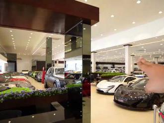 Největší prodejna luxusních a sportovních aut na světě vypadá jako sultánova sbírka