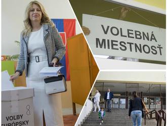 ONLINE Slováci rozhodujú o zastúpení v europarlamente: FOTO Volili už aj Čaputová či Kiska