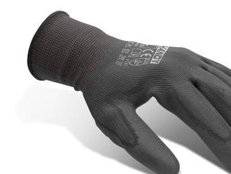 Mimoriadne pružné montážne rukavice s nitrilovým povrchom, veľkosť L.