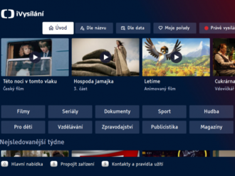   Foto: Česká televize nasadila v HbbTV novou verzi iVysílání