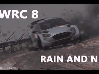 WRC 8 ukazuje rallye za deště a v noci