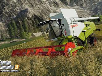 Stroje značky Claas v rámci platinové edice Farming Simulatoru 19