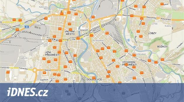 Tipy na weby: interaktivní mapa poštovních schránek či situace v dopravě
