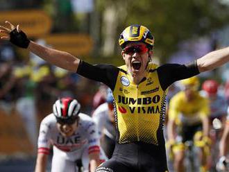 Van Aert slaví na Tour etapový vavřín, několik favoritů ztratilo