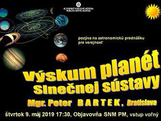 Prednáška: Výskum planét Slnečnej sústavy