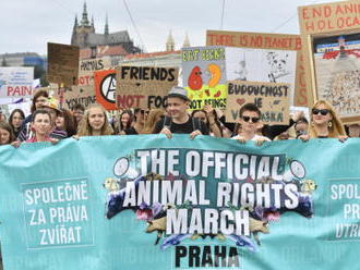 V Praze začal průvod za práva zvířat, jdou v něm stovky lidí