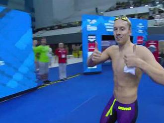 Znakař Čejka je jako první český plavec juniorským mistrem světa