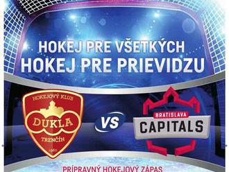 Hokej pre všetkých – hokej pre Prievidzu: Dukla Trenčín – HC Capitals Bratislava