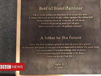 Iceland's Okjokull glacier commemorated with plaque