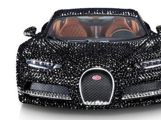 Bugatti Chiron pokryté 7 764 krystaly nezapře původ nového majitele Bburaga