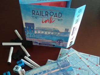 Railroad Ink modrá edice - recenze