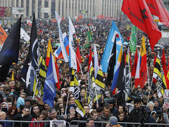 Na protest za prepustenie zatknutých ľudí prišlo v Moskve zhruba 20-tisíc ľudí