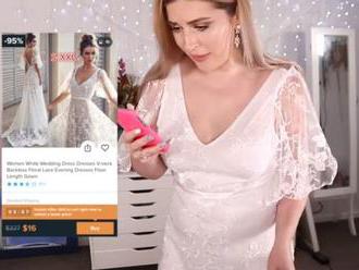 VIDEO Nevesta si na internete kúpila super lacné svadobné šaty: Keď ich dostala, ju išlo poraziť