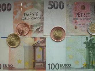 Koruna zavřela k euru nejsilnější za sedm let, je na 25,11 Kč/EUR