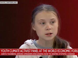 Greta Thunberg a aktivisté požadují v Davosu skutečné a rychlé akce proti globálnímu oteplování