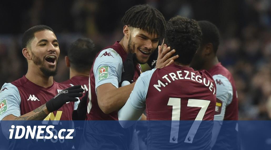 Aston Villa je díky gólu Trezegueta v nastavení ve finále Ligového poháru