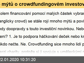 5 mýtů o crowdfundingovém investování