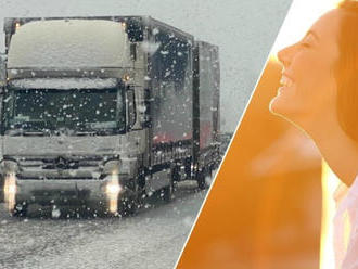 Dážď a sneh trápi vodičov! V týchto krajoch je situácia najhoršia: VÝSTRAHY Cez víkend sa počasie zb
