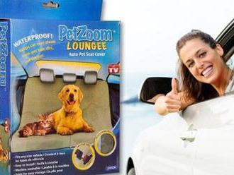 Praktická nepremokavá deka do auta pre psy a mačky. Udržujte auto v čistote.