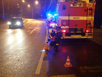 Profesionální hasiči z centrální požární stanice Zlín vyjeli k dopravní nehodě jednoho osobního…