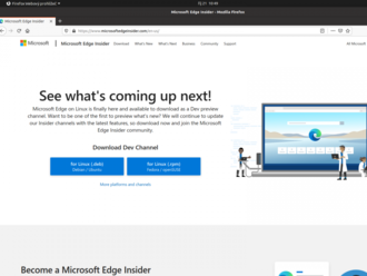 Microsoft vydal Edge preview pro Linux, podívejte se na instalaci i prohlížeč