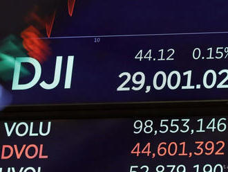 Wall Street prudko oslabila, Dow Jones padol takmer o 1200 bodov