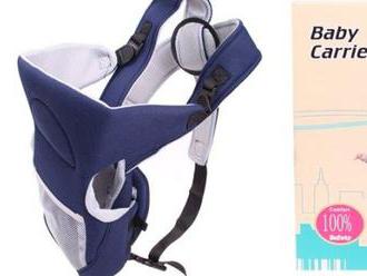Ergonomický nosič pre deti od 3 do 12 mesiacov, nastaviteľné popruhy pre maximálny komfort.