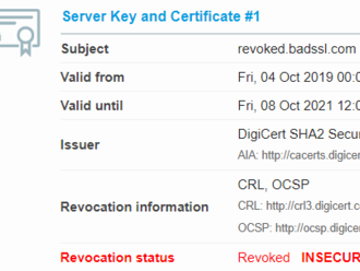 Kontrola platnosti TLS certifikátu s SSL Labs, crt.sh a OpenSSL