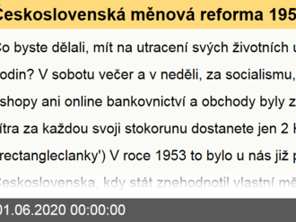 Československá měnová reforma 1953  